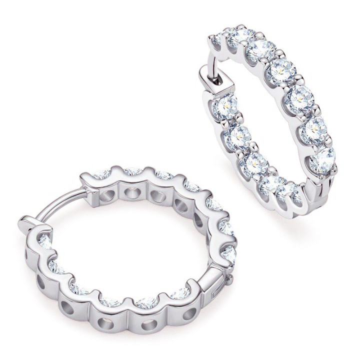 Moissanite Huggie Earrings (2.6 ct. tw.)