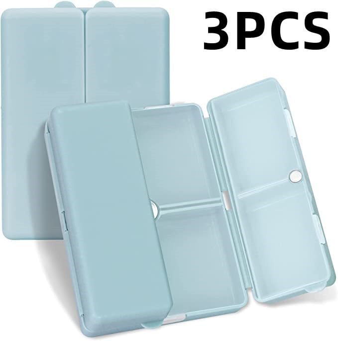 🔥BUY 2 GET 1 FREE - Daily Pill Organizer, 7 Compartments Portable Pill Case Travel Pill Organizer,[Folding Design]Pill Box