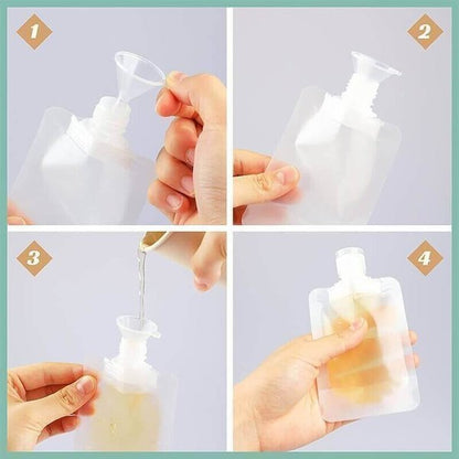 (🌷Summer SALE - 48% OFF) Portable Travel Fluid Makeup Packing Bag(10 Pcs)