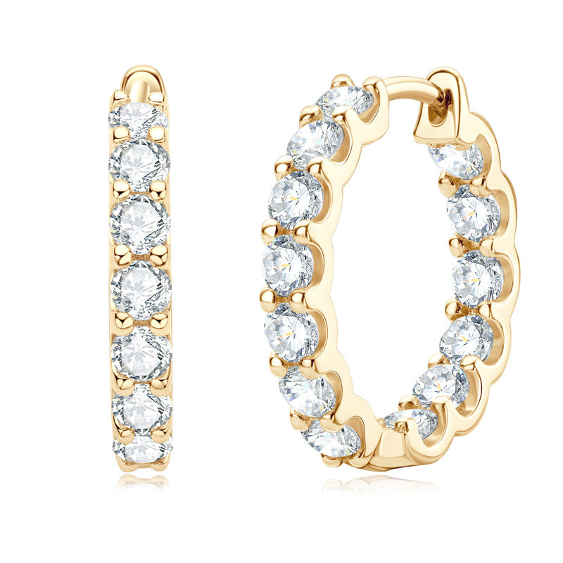 Moissanite Huggie Earrings (2.6 ct. tw.)