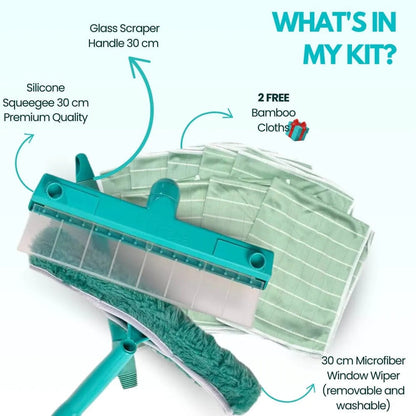 HOOMWELLTM Recyclable Silicone Window Squeegee Kits