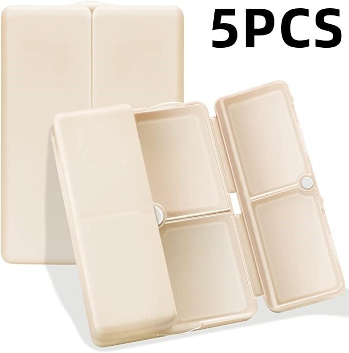 🔥BUY 2 GET 1 FREE - Daily Pill Organizer, 7 Compartments Portable Pill Case Travel Pill Organizer,[Folding Design]Pill Box