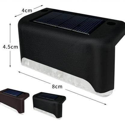 LED Solar Lamp Path Staircase Outdoor Waterproof Wall Light