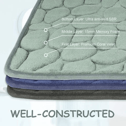💥Cobblestone Embossed Bathroom Bath Mat💥